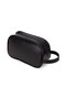 Men's Leather Portfolio Clutch Shaving Cosmetic Care and Daily Handbag Black - 2