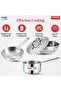 Platinum Triply Stainless Steel Cookware Set - 4 Pc (Kadai 24cm, Frypan 24cm, Saucepan 16cm) - 6
