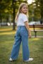 Girl's baggy fit wide leg jeans - 2