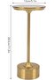 Cordless Table Lamp, 3 Brightness Levels, Rechargeable 2000mAh (Gold) - 6