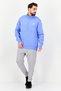 Men Sportswear Fit Long Sleeve Outdoor Sweatshirt, Blue - 3