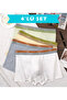 4-Pack Men's Boxers 95% Cotton Glad and Comfortable Anti-Sweat Breathable Men's Boxer Underwear - 7