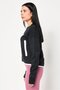Women Sportswear Fit Long Sleeve Outdoor Sweatshirt, Black - 3