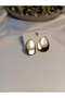Opal Stone Steel Earrings - 2