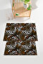 Digital Printed Washable and Non-Slip Based Palm Leaf Patterned Bath Mat Toilet Set