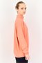 Women Sportswear Fit Long Sleeve Outdoor Sweatshirt, Peach - 3