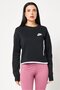 Women Sportswear Fit Long Sleeve Outdoor Sweatshirt, Black
