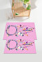 Digital Printed Washable and Non-Slip Based Colorful Bird Feather Model Bath Mat Toilet Set