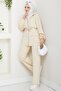 Double Suit with Flap Pocket 1652 - Beige