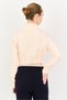 Women Sportswear Fit Long Sleeves Outdoor Sweatshirt, Peach - 4