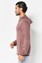 Men Sportswear Fit Long Sleeve Outdoor Full Zip Hoodie, Mauve - 4