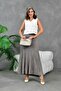 10807-Cloche Cut Flexible Knit Skirt - 2