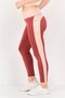 Women Tight Fit Training Leggings, Rust Brown - 2