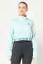 Women Sportswear Fit Long Sleeves Outdoor Sweatshirt, Mint Green