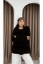Women's Brown New Season Crew Neck Spanish Sleeve Stylish Knitwear Sweater. 2559 - 6