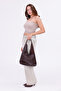 Stella Reversible Suede and Faux Leather Magnet Women's Brown Shoulder Bag - 4