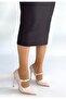 Tiej Beige Patent Leather Stiletto Shoes - 3