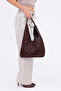 Stella Reversible Suede and Faux Leather Magnet Women's Brown Shoulder Bag - 5