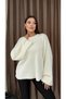 Women's Cream New Season Crew Neck Spanish Sleeve Stylish Knitwear Sweater. 2559 - 2
