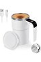 Self Stirring Mug with LED Temperature Display, Rechargeable 12 oz