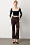 Bead Detailed Flared Women's Trousers 1083 - 2