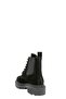 Black Suede Real Leather Women's Boots with Elastic Sides - 3