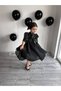 Black Full Flared Flight Flight Karolin Evening Dress Girl's Dress - 8