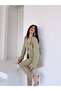 Double Fabric Stone Detailed Sleeve and Leg Ankle Women's Suit - 7