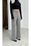 Women's Comfortable Fit Gray Knitwear Pants 25702 - 4