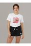 Cotton Set of 2 Plain Color Women's Unisex Regular Shorts and Tshirt T-Shirt