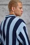 Men's Knitwear 251 Polo Collar Knitwear Blue Oversize Knitwear Fabric - 2