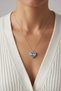 Steel Dolphin Heart Necklace 45 cm |   Silver Color Non Tarnish Jewelry Women Steel Necklace - 7