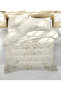 Luxury Silky Textured Satin Duvet Cover Set Double – 200X220 Cm, 82 Thread Count, with 4 Pillows