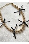 Brass Topuk Necklace with Bow Detail - 2