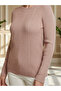 Crew Neck Stretch Fabric Late Mother Blouse / Powder - 4