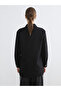 Lcw Modest Women's Black Textured Shirt Tunic - 4