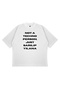Unisex Oversized Not a Techno Person Printed Years Old Boxy Fit Thick Fabric T-Shirt