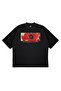 Unisex Oversized Kith Design Flower B Printed Boxy Fit Thick Fabric T-Shirt