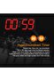 Digital LED Oversize Wall Clock, 6-inch Red LED, Remote, Countdown/Timer, Calendar, Thermome - 3