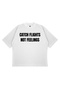 Unisex Oversized Catch Flight Printed Boxy Fit Thick Fabric T-Shirt
