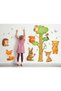 Watercolor Forest Friends XL Height Chart Wall Sticker – Children's Room Decor - 5