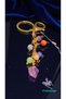 Natural Stone Chakra Keychain Steel Chain,8Mm Stone