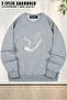 Unisex Arm Wrestling Arm Wrestling Printed Oversized Crew Neck Sweatshirt
