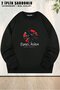 Unisex Eurovision Song Contest Printed Oversized Crew Neck Sweatshirt