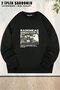 Unisex Radiohead Dna Breeding Printed Oversized Crew Neck Sweatshirt