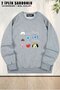 سويت شيرت بياقة دائرية للجنسين من Bts Bt21 مطبوع قصة فضفاضة