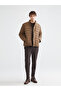 Slim Fit Stand Collar Suede Men's Coat - 2