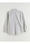 Southblue Khaki Large Size Regular Fit Long Sleeve Striped Men's Shirt - 6