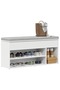 Shoe Bench White 102x30.5x45 cm Engineered Wood