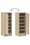 Shoe Cabinet Sonoma Oak 32x35x92 cm Engineered Wood - 7